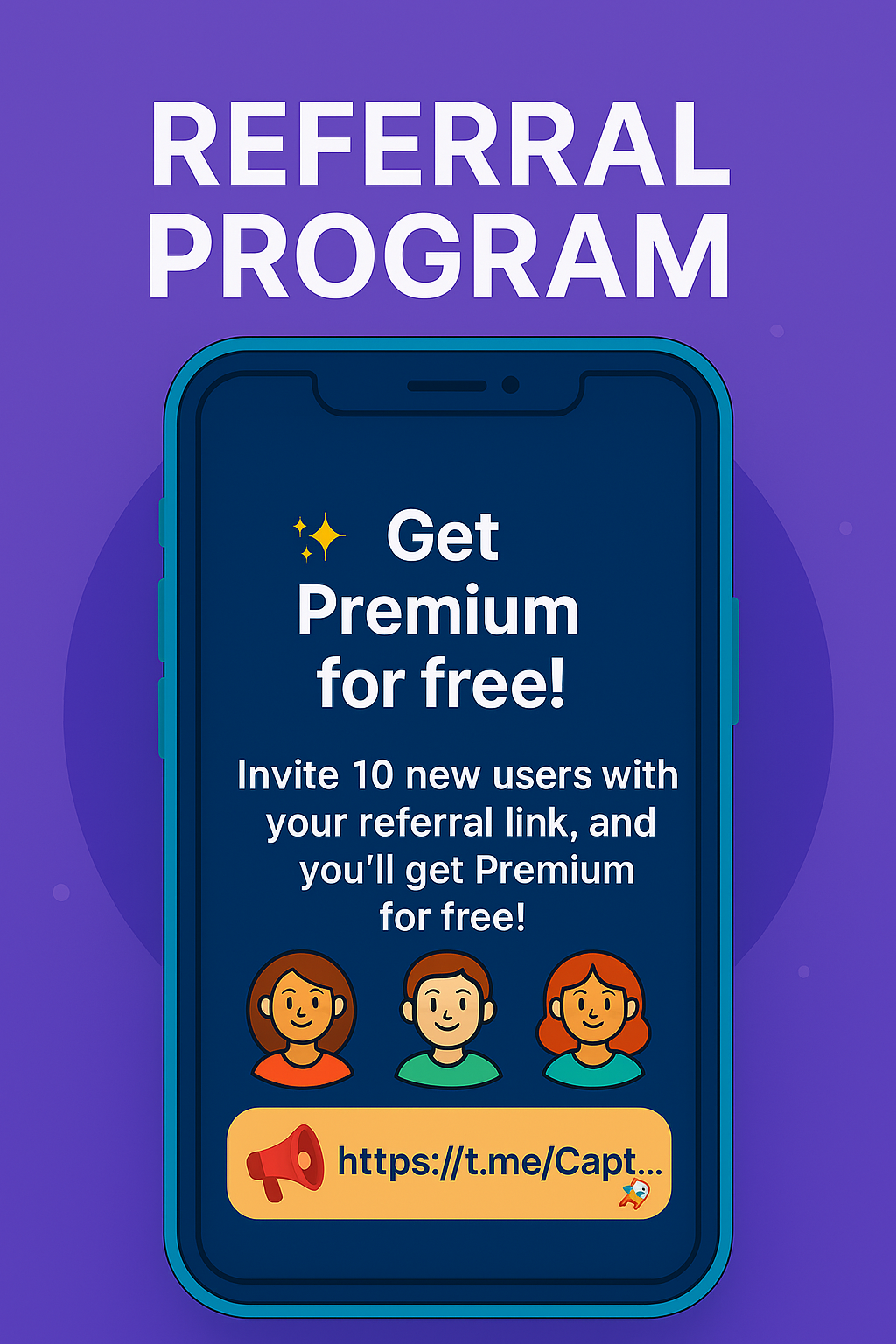 Icon for referral program and Premium rewards