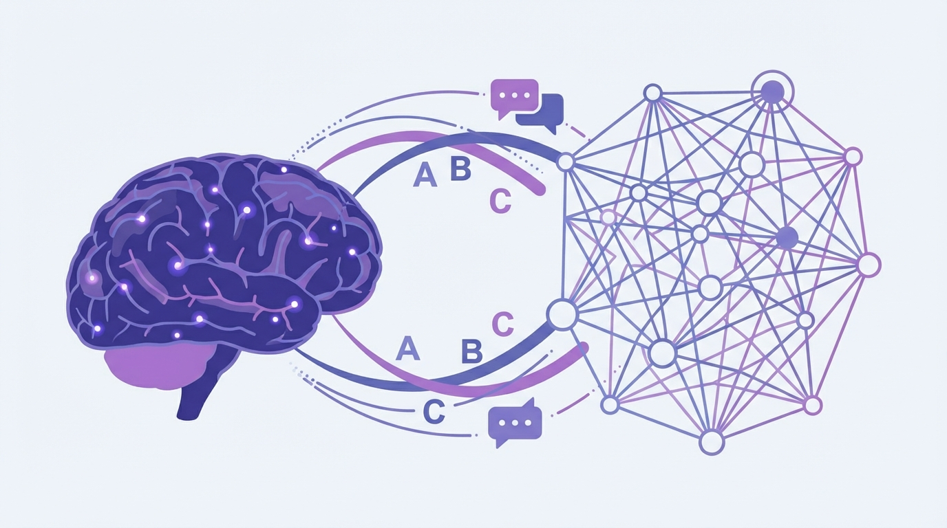 AI-powered learning illustration